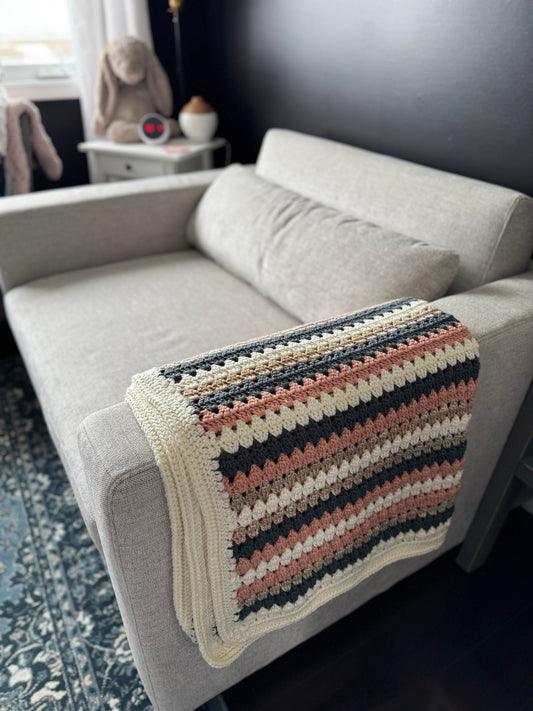 Blue Spruce & Cherry Blossom Blanket